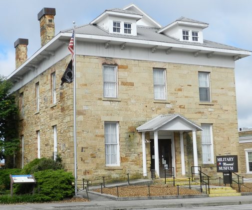 Historic Military Memorial Museum building in downtown Crossville