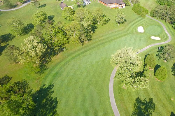 Aerial view of Lake Tansi golf course